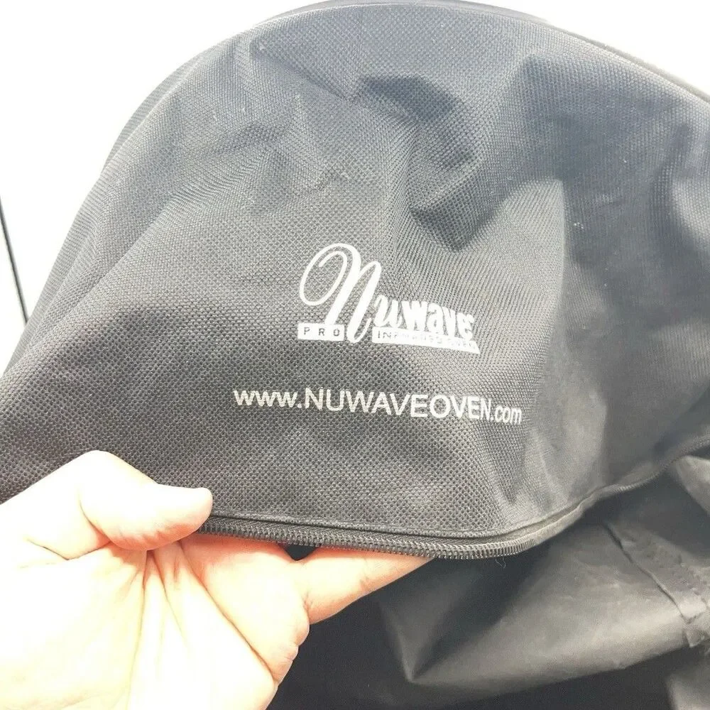 NuWave Pro Infrared Oven Storage Bag Travel Carrying Case Black Canvas